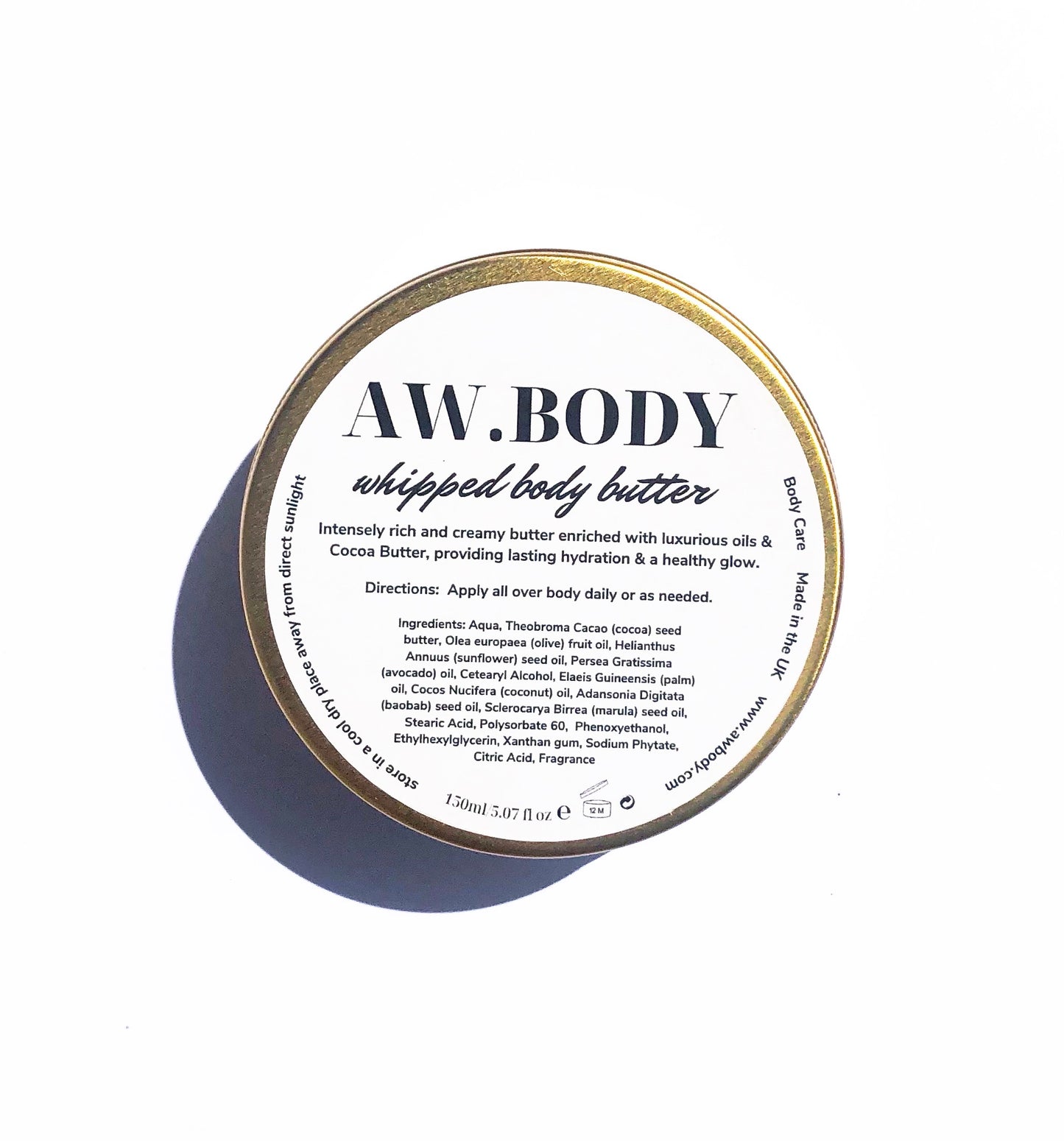 Whipped body butter